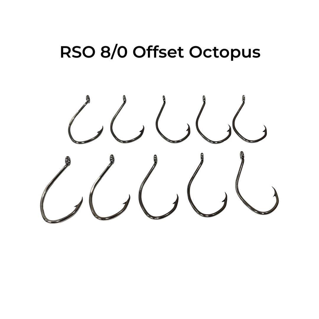 Cat Daddy 10 pack- 8/0 Offset Octopus Hook – RedSkyOutdoorGear